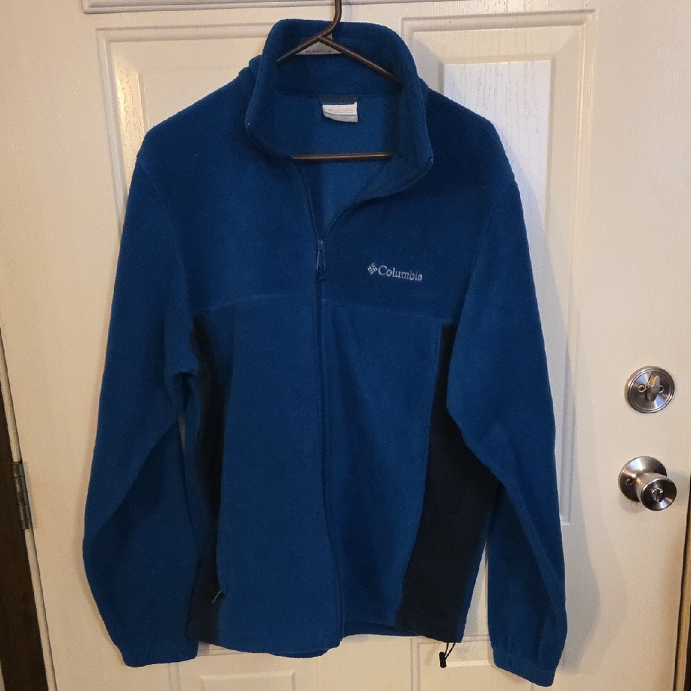 Columbia Deep Blue Full-Zip Fleece Size Medium